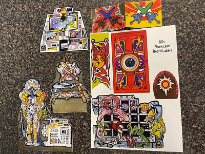  MOTU Castle Grayskull Cardboard Cutouts & Full Set of Replacement Stickers