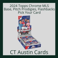 2024 Topps Chrome MLS Base, Pitch Prodigies, Flashbacks - Sorted By Team - PYC