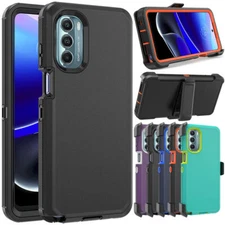 For Motorola Moto G Stylus 5G 2022/2023/G Pure Phone Case Rugged Belt Clip Cover