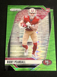 2024 Panini Prizm Ricky Pearsall Rookie Neon Green Pulsar Prizm RC #383 49ers