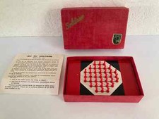 22 ⚜️ Ancien Jeu Société Jeu Du Solitaire Rachez Paris Vintage Complet