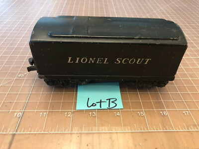 Lionel O Train Metal Tinplate Coffin Box Style SCOUT Tender 8 Wheel Lot B
