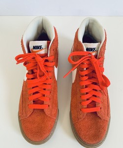 blazer suede orange gum nike basketball mid shoes