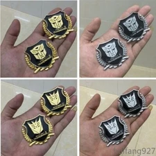 Metal 3D Car Rear Trunk Lid Badge Tank Cover Transformers Emblem Decal Sticker