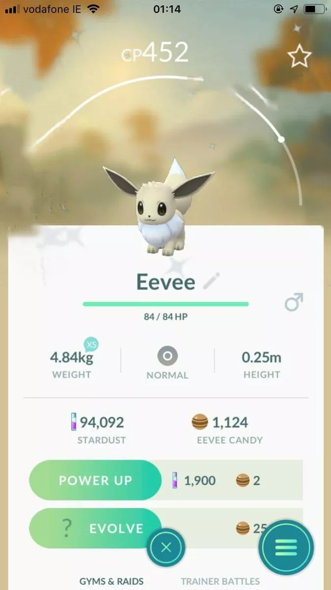 ALL EEVEE SHINY EVOLUTIONS WITH NAMES IN POKEMON GO