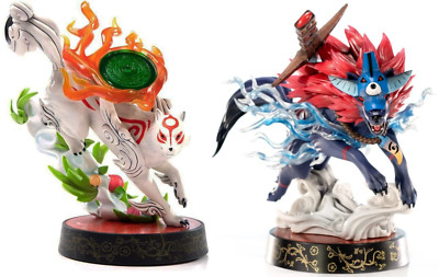 F4F / First 4 Figures - Okami Amaterasu & Oki Wolf COMBO - 9'' PVC Painted Statue