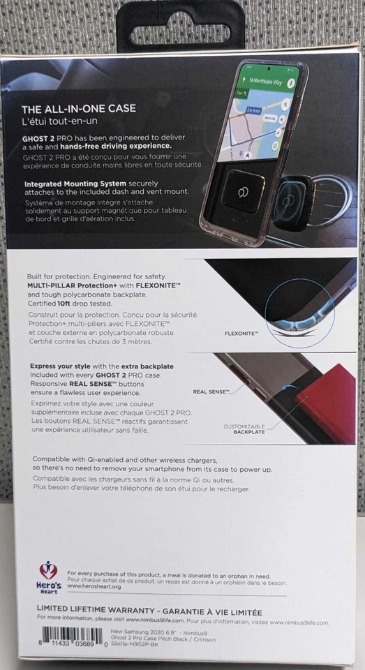 Estuche y montaje en tablero/ventilación Nimbus9 Ghost 2 Pro para S20 Ultra 5G - negro/rojo/humo Foto 2 de 4