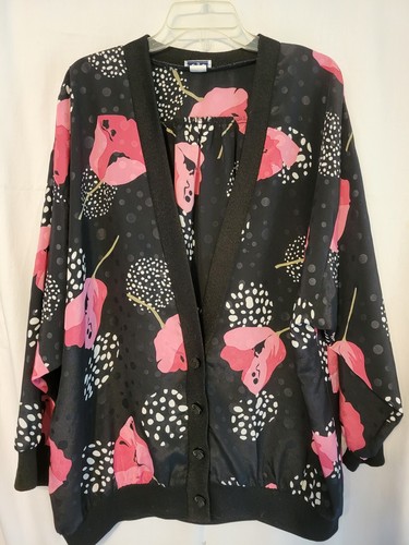 Beautiful Vintage e•g•o Jacket Windbreaker 4 Buttons Closure Plus Size 2X EUC - 第 1/6 張圖片
