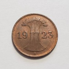 1923-A Germany Weimar Republic 1 Pfennig - SKU-F7952