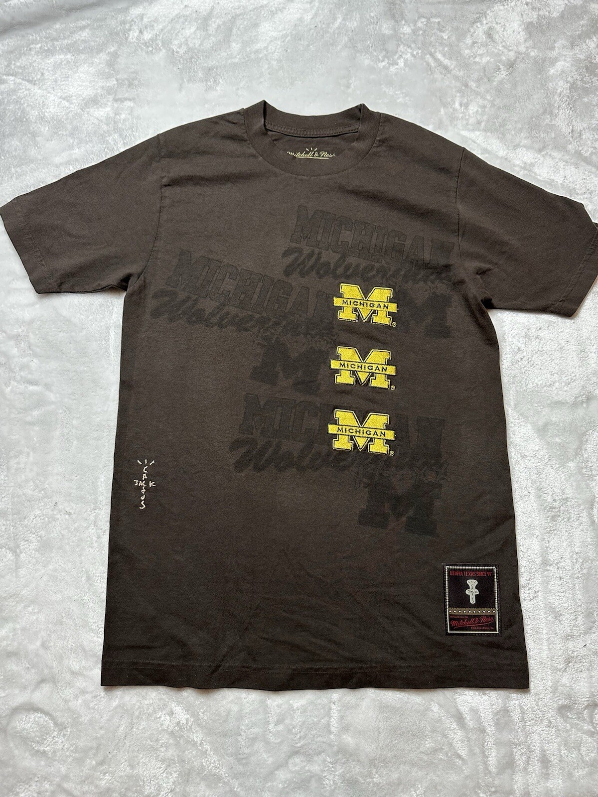 Cactus Jack Travis Scott x Mitchell & Ness T-Shirt Michigan Limited