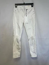 Vigoss Distressed Slim Straight Jeans Size 24W X 26L (STAINED)