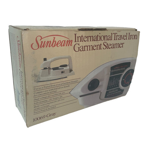 Travel Iron Garment Steamer Sunbeam International Model 10069 Tested Works