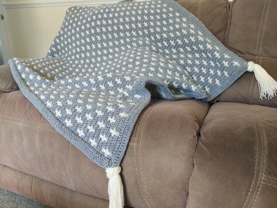 Häkelmuster für Kreuze Decke/Sofa Werfen Mosaik Häkeln