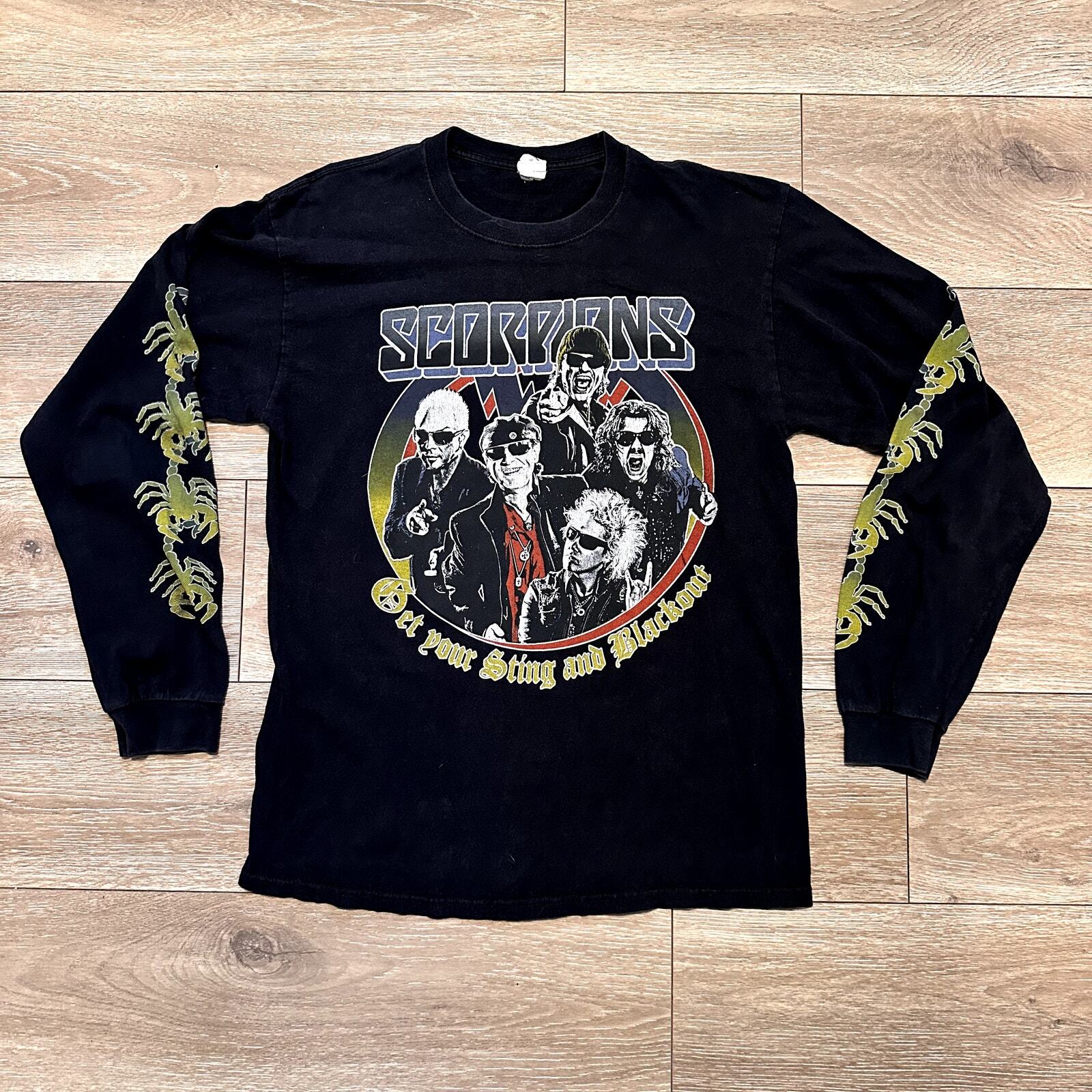 ALTRA 2010 Scorpions Y2K Band Tour nero maniche lunghe taglia large