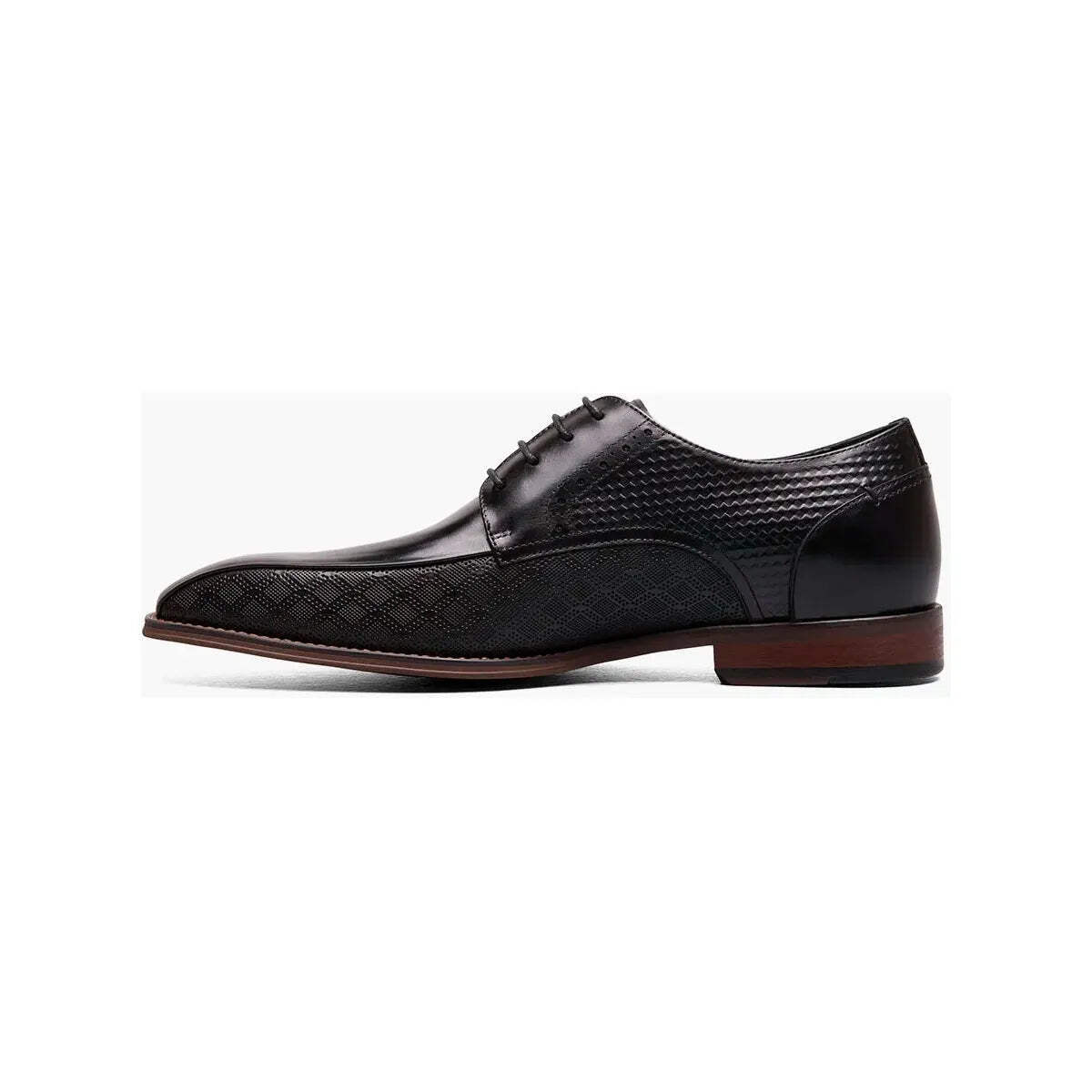 Stacy Adams Simmons Bike Toe Oxford Men's Shoes Black 25674