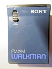  11 18 Vintage 1983 Sony SRF-22W AMFM Walkman Radio, Headphones, Tested