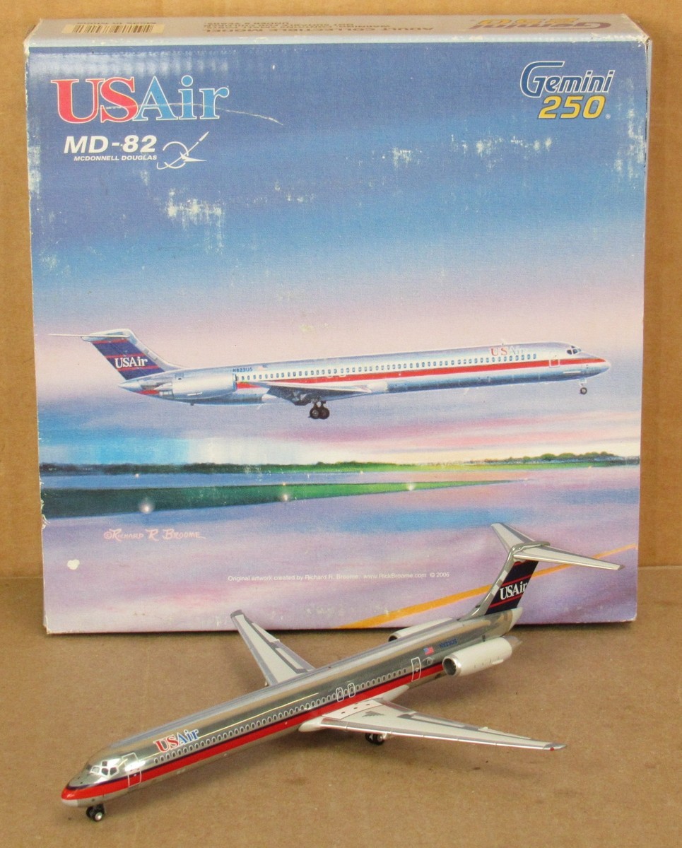 Gemini Jets AJUSA016 USAir McDonnell Douglas MD-82 1:250 NOS | eBay