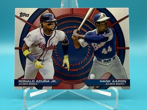 Hank Aaron / Ronald Acuna Jr. #DD-16 2025 Topps Dynamic Duo card