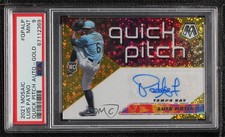 2021 Panini Mosaic Quick Pitch Gold Prizm 3/10 Luis Patino PSA 9 MINT Auto 0v5t