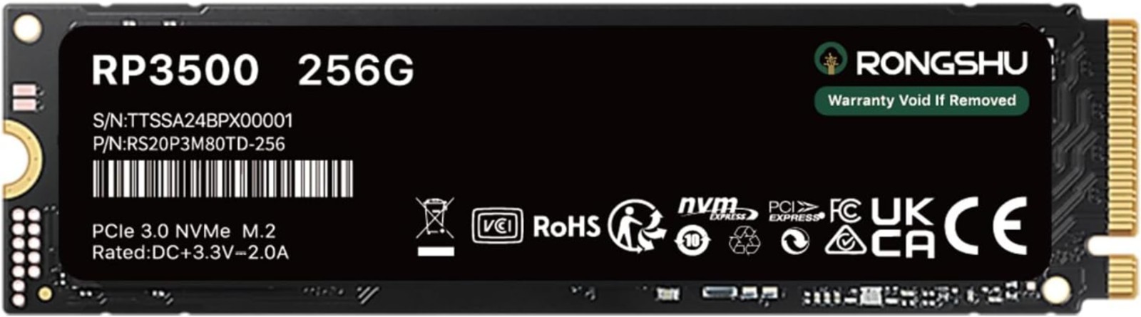 256GB NVMe SSD M.2 PCIe Gen3x4 - Up to 3000 MB/s Read Speeds | eBay