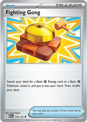 Fighting Gong - 116/132 MEG 116/132 Pokémon ME01: Mega Evolution Uncommon EN NM