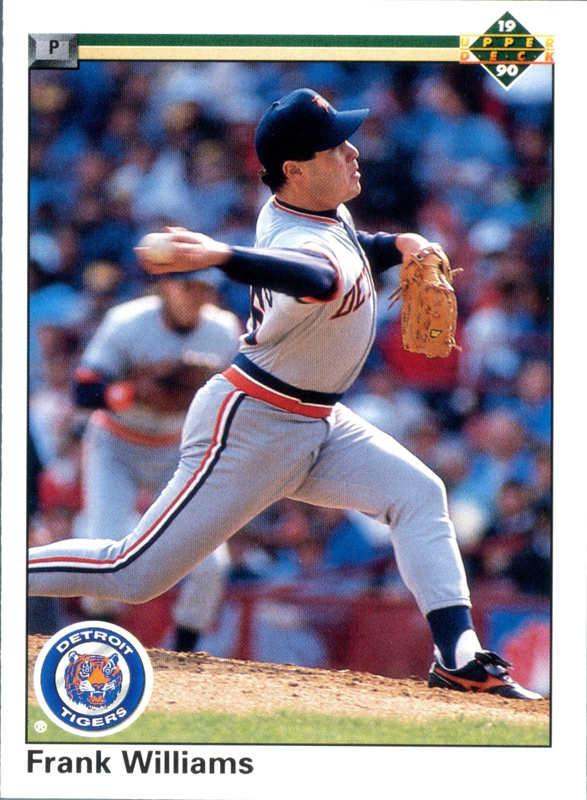 1990 Upper Deck Frank Williams #539 Detroit Tigers MLB Baseball Card Pitcher P