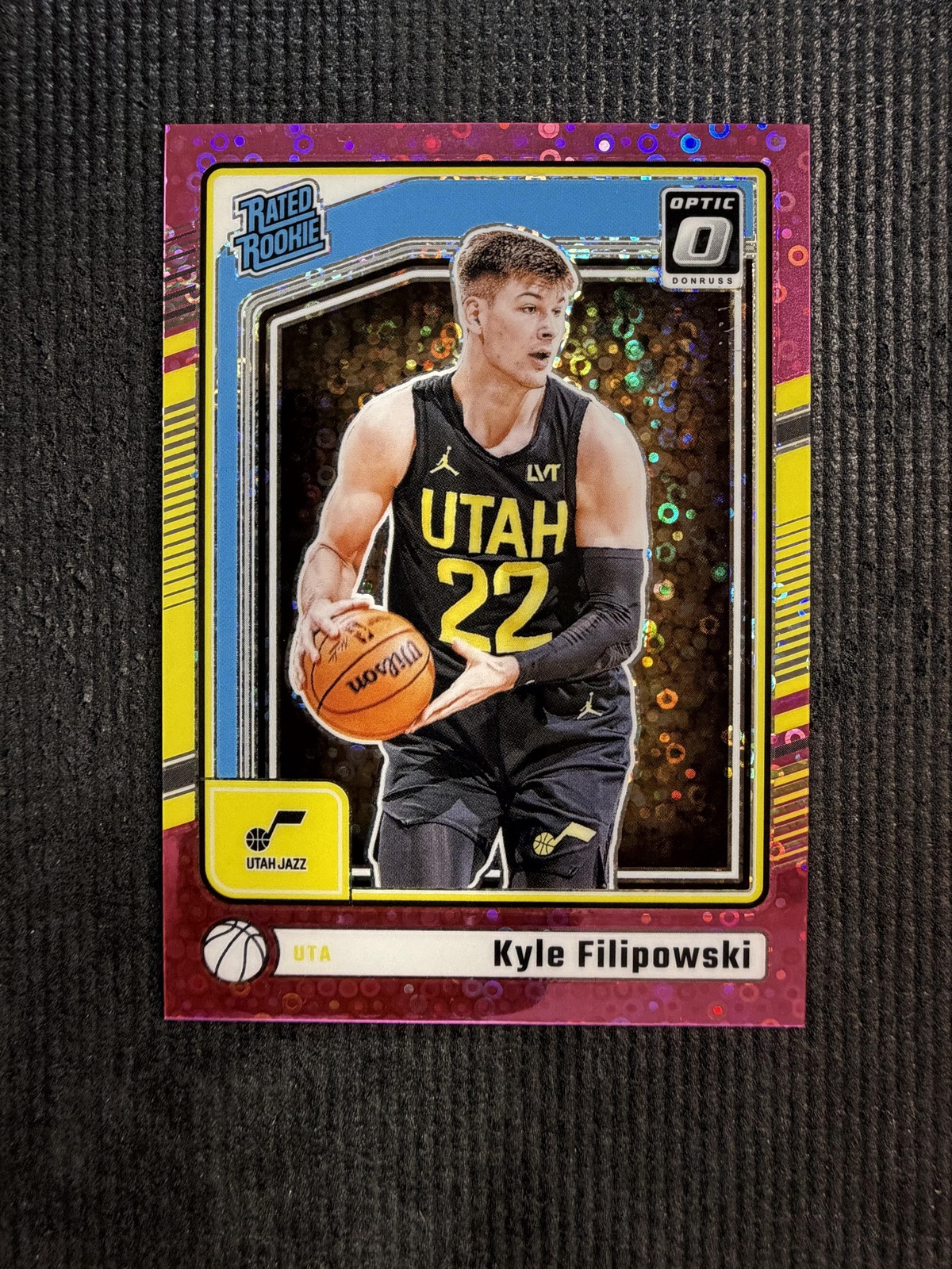 2024-25 Donruss Optic #300 Kyle Filipowski Fast Break Pink #/25