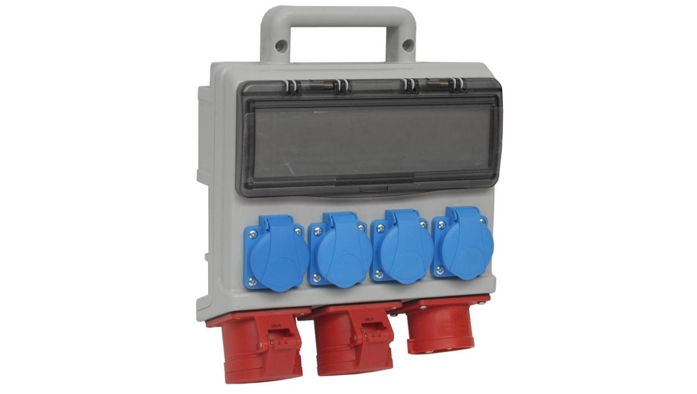 elCASE W16-0204 IP44 construction distributor, plug 35200000