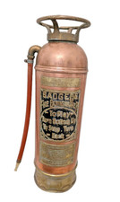 Antique Vintage "BADGER'S" Copper Brass Fire Extinguisher