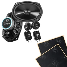 NVX NSP69KIT 320W RMS 6x9" N-Series 2-Way Component Speakers with Sound Damping