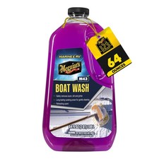 Meguiar's M43 Marine/RV Boat Wash, pH-Balanced 64 Fl Oz Pack of 1 , PURPLE