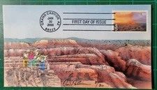 Peterman Hand Painted Canyon Rim, Grand Canyon Sc.# U135 First Day