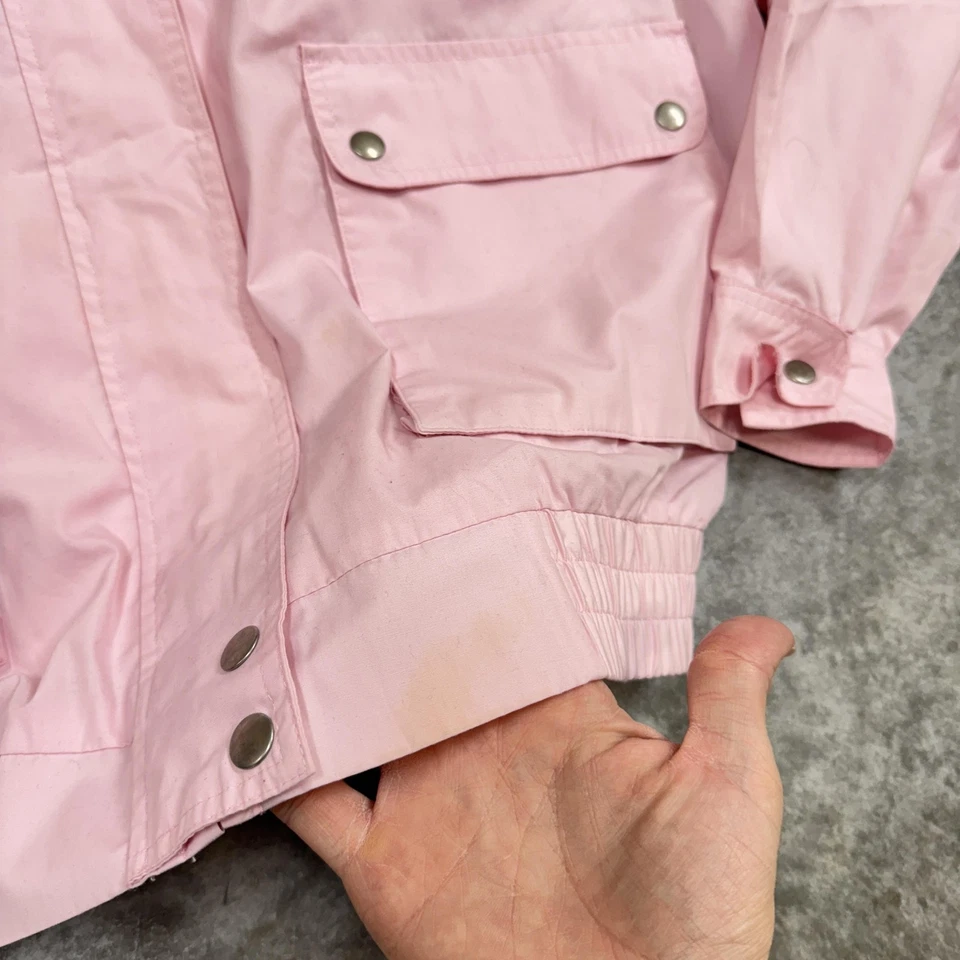 Chaqueta Jantzen Para Hombre 2XL Rosa Ligera Cortavientos Bolsillos a Presión Dobladillo Elástico Foto 2 de 4