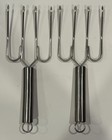 Vintage 4 Prong Stainless Steel Turkey Lifters  10"  NEW! — photo 3