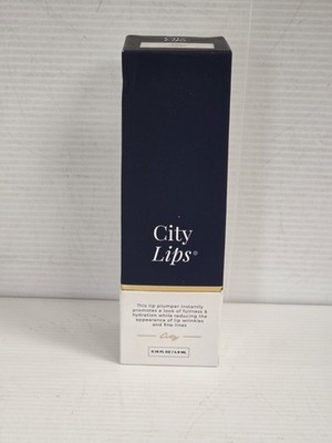 City Lips Beauty Lip Plumping Gloss Plum Springs 0.16 Fl Oz/4.9 ml NEW Sealed