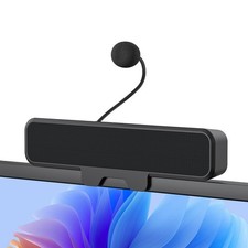 Computer Speakers with Detachable Mic, Plug and Play Desktop Speakers, One-To...
