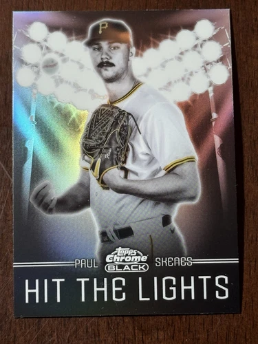 2025 Topps Chrome Black Paul Skenes Hit The Lights SSP CASE HIT EXTREMELY RARE