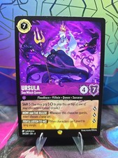 Ursula Sea Witch Queen 58/204 Disney Lorcana Ursula's Return Legendary NM