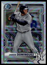 2021 Bowman Draft Jasson Dominguez #BDC-77 Chrome Refractor