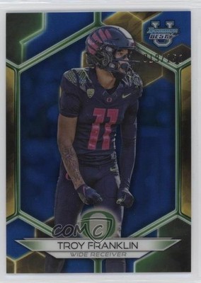 2023 Bowman U Blue Refractor 19/150 Troy Franklin #92 3hd