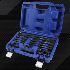 WORKPRO 18PCS 1/4"&3/8"&1/2" Drive Tool Accessory Set Socket Adapter Extensions