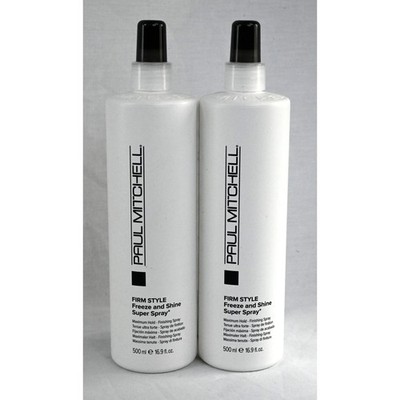 Lot of 2 Paul Mitchell Firm Style & Shine Super Spray 16.9 oz Max Hold