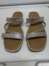Women’s Size 10 Top Moda Rhinestone Slide Sandals.