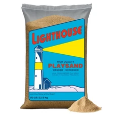 US Silica Lighthouse Comfortable Play Sand for Sand Tables, Beige, 50 Pound Bag