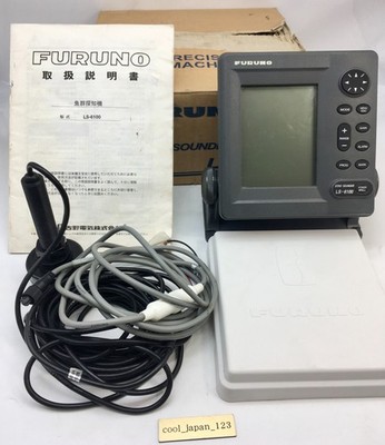 FURUNO LS-6100 6'' Fish Finder Sounder w/ Transducer Box Manual Tested Japan