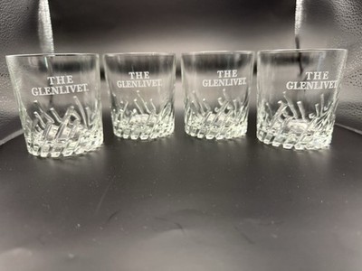 4 The Glenlivet Single Malt Scotch Whisky Glasses
