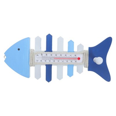 Thermometer-Fischgrätenhaken Nautische Partygeschenke Wandtemperaturanzeige