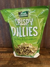 Crispy Dillies EXTRA LARGE BAG 1lb 6oz Fried Cucumbers Pickles Low Carb Snack