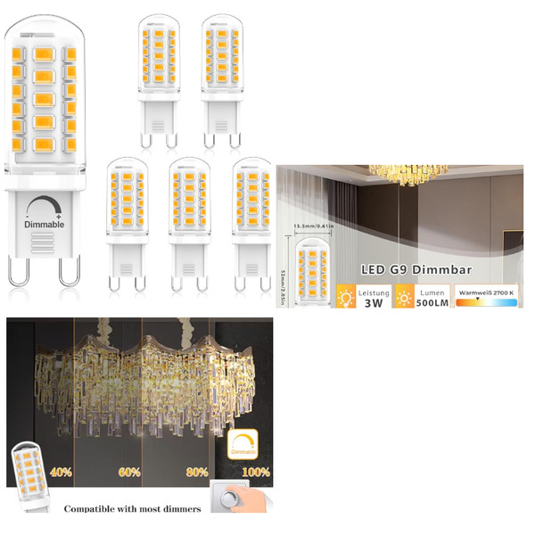 LED G9 Warmweiß Dimmbar 2700K 3W 500LM-image