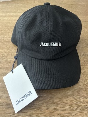 BRAND NEW! Jacquemus Denim Gadjo Cap w/ Tags - Black- Size 56